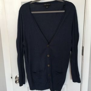 Forever 21 Blue Button-Down Cardigan | 3X